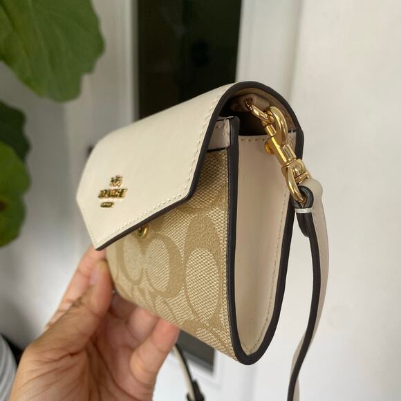 Last 1‼️Coach Mini Envelope Wallet With Strap CU172 Authentic - Picture 5 of 11